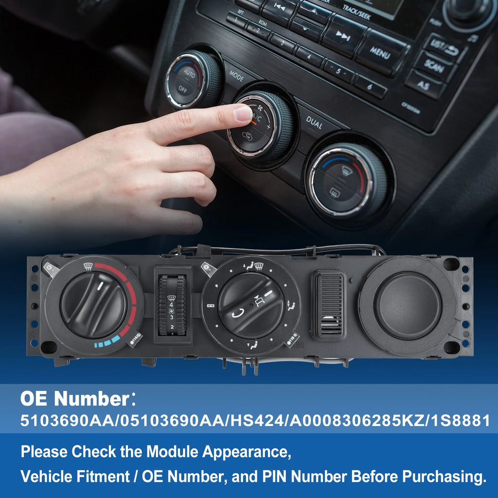 A/C Heater Climate Control Module for Dodge Sprinter 2500 3500 (2004–2006)
