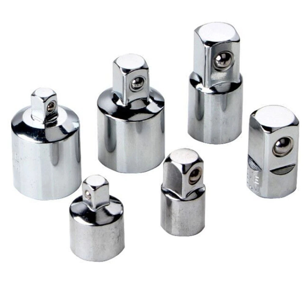 Ratchet Wrench Socket Converter Sleeve Set of 6 for Tool Compatibility