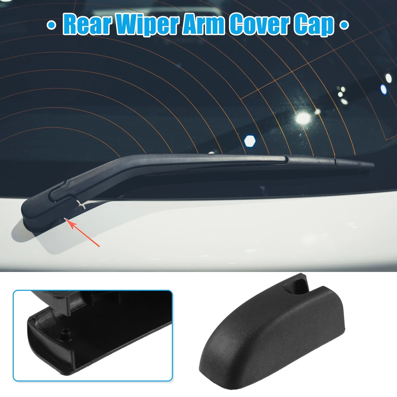 Rear Windshield Wiper Arm Nut Cover Cap for Chrysler Pacifica (2017–2024)