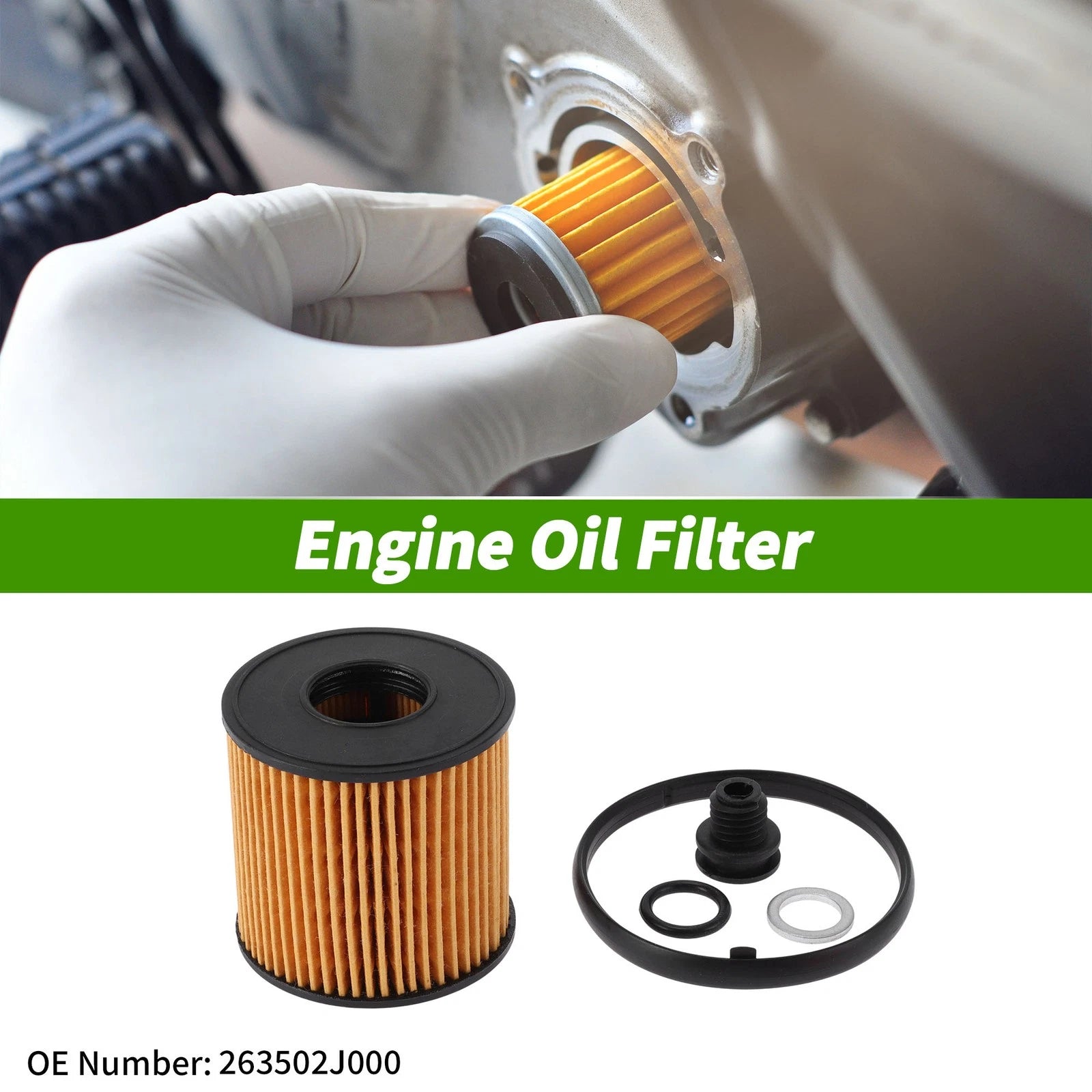 Engine Oil Filter Replacement for Hyundai Sonata Hybrid 2.0L (2009–2019)