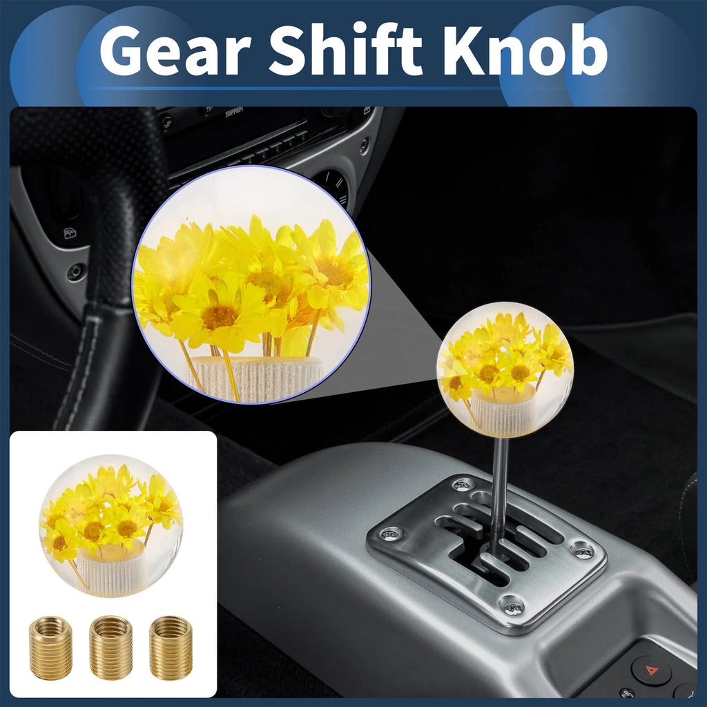 Shift Knob Set with 3 Adapters for Universal Fit (Automatic/Manual)
