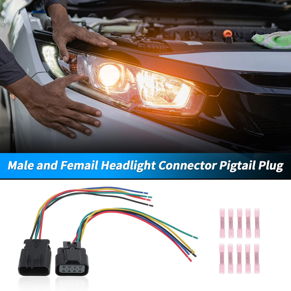 Headlight Connector Harness Plug Wire for Chevy Silverado (2007–2014)