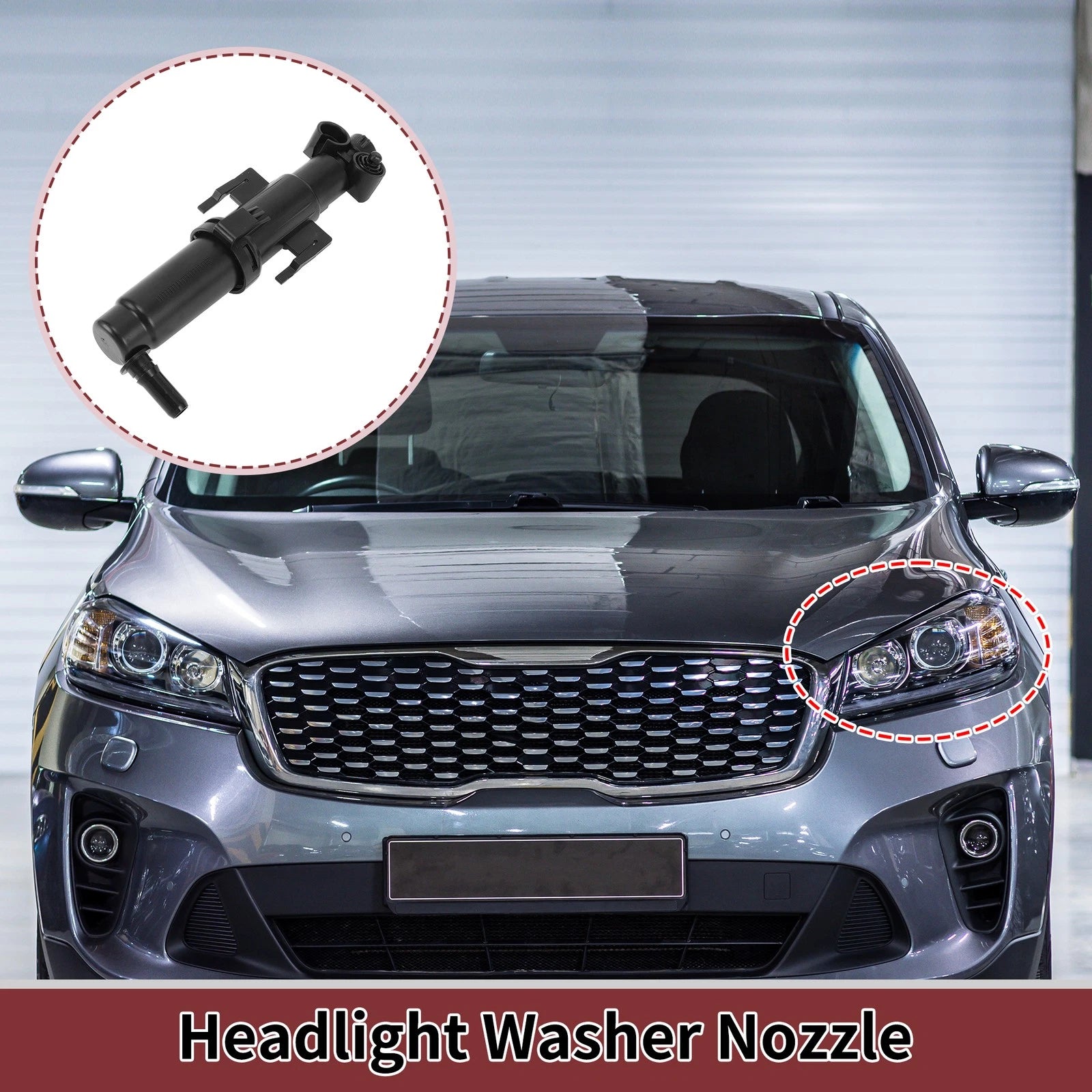 Headlight Washer Nozzle Front Driver Side Replacement for BMW Z4 (2009–2016)