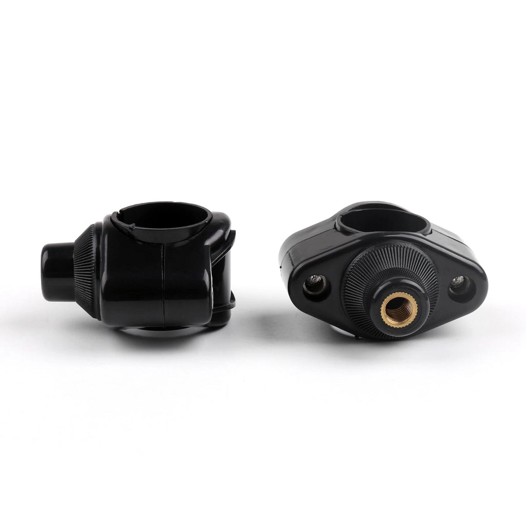 Set of 2 Windshield Mounting Hardware Handlebar Clamps for Universal (1" & 1 1/8")