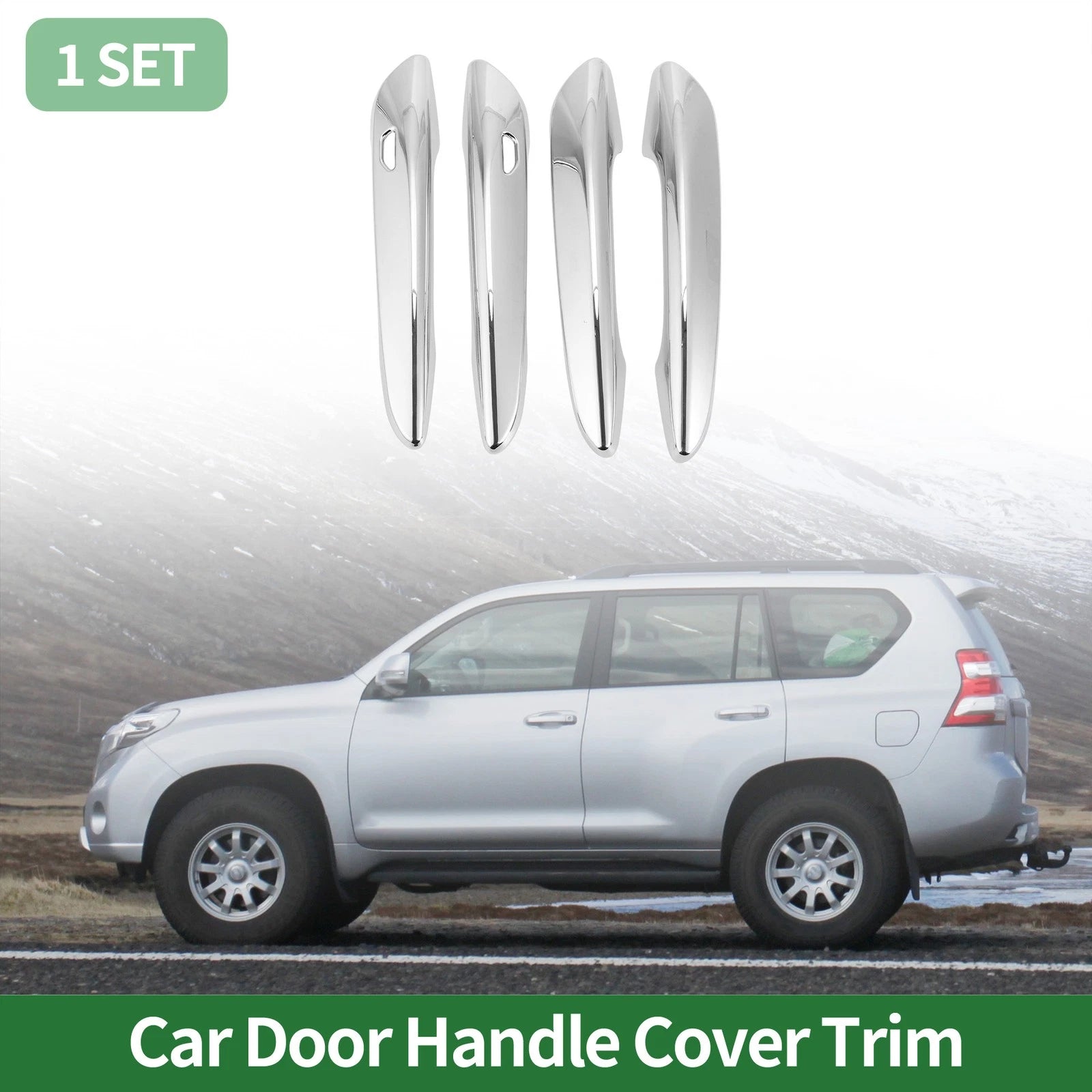 Door Handle Cover Trim Side for Mazda CX-30 Silver Tone (2020–2024)