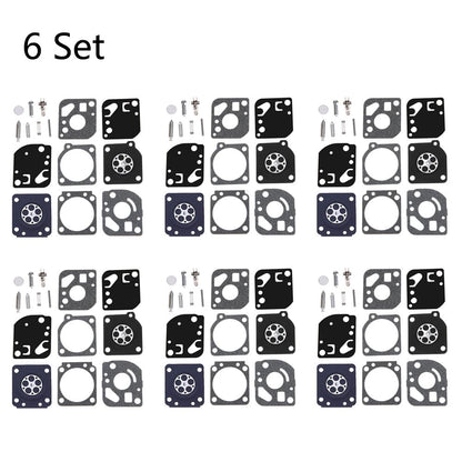 6 Set For ZAMA RB-29 RB29 C1U Model Carb Replace Carburetor Diaphragm Gasket Kit