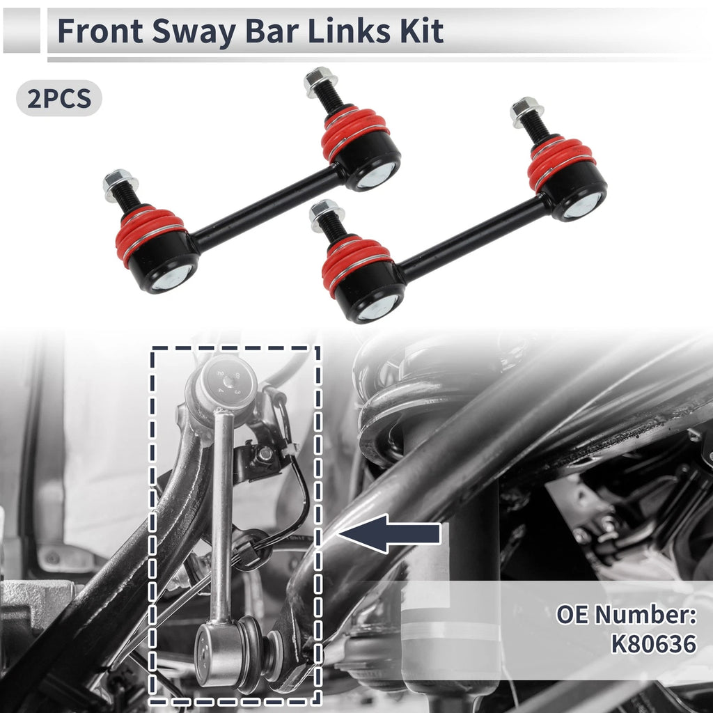 Front Stabilizer Bar Links 2 Pc Heavy Duty for Chevrolet Colorado (2004–2012)