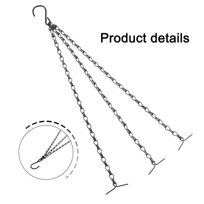 10PC Iron Chains with Double Hooks for Convenient Hanging Solutions