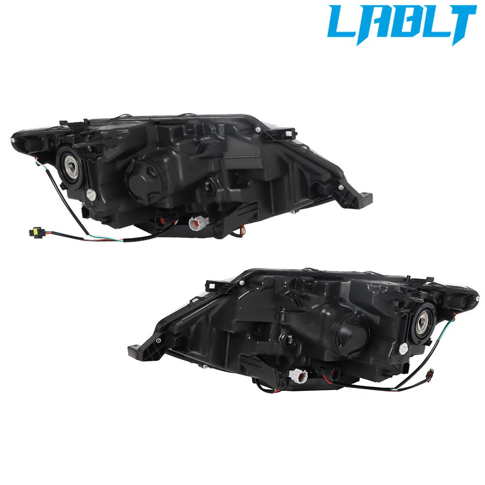 LABLT Pair Headlights for Nissan Rogue (2017–2019) - Clear Halogen