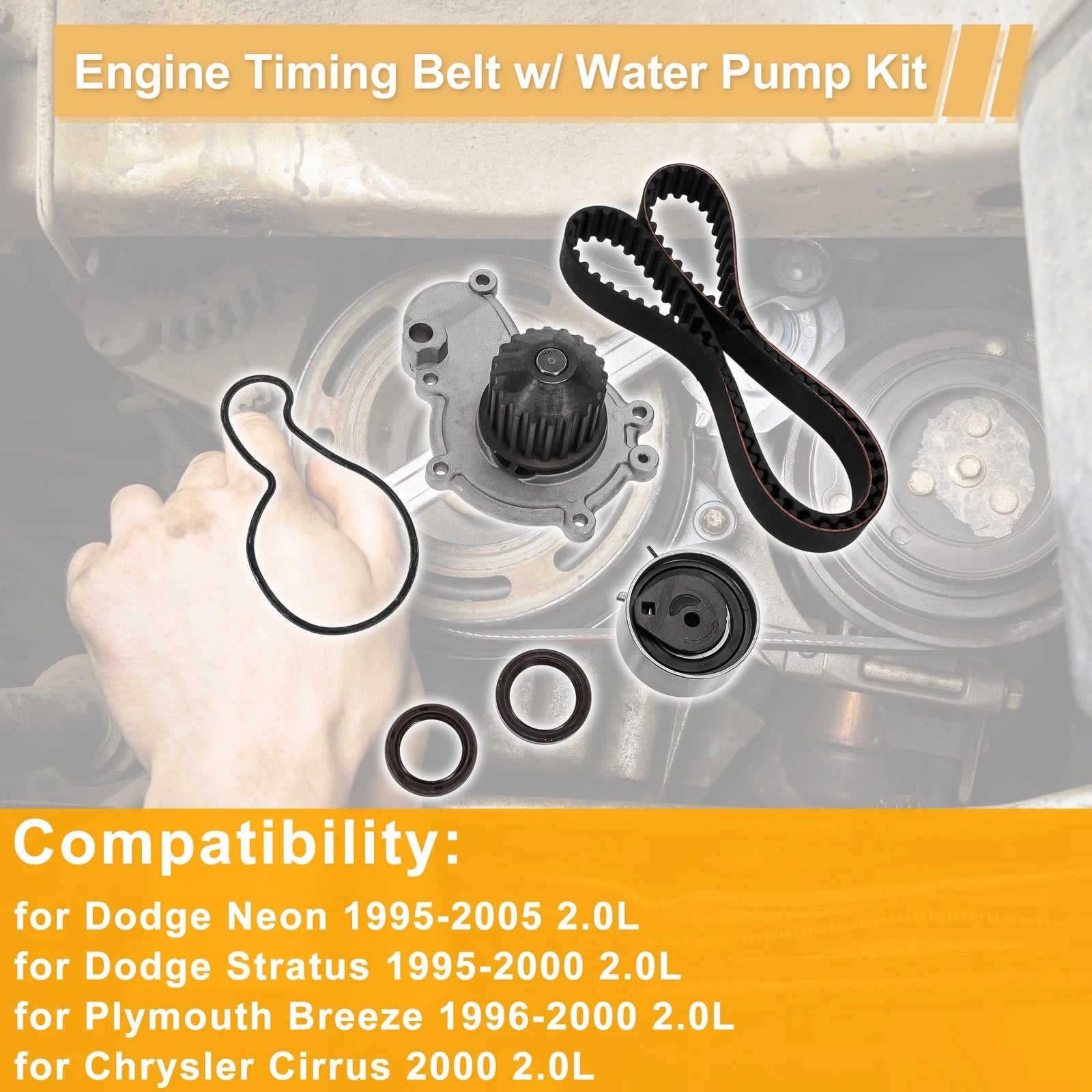 Timing Belt Water Pump Kit for Dodge Neon 2.0L (1995–2005)