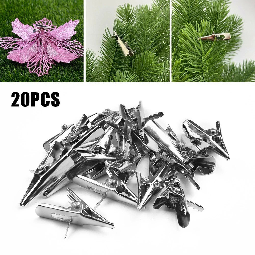20Pcs Alloy Clips for Christmas Decoration