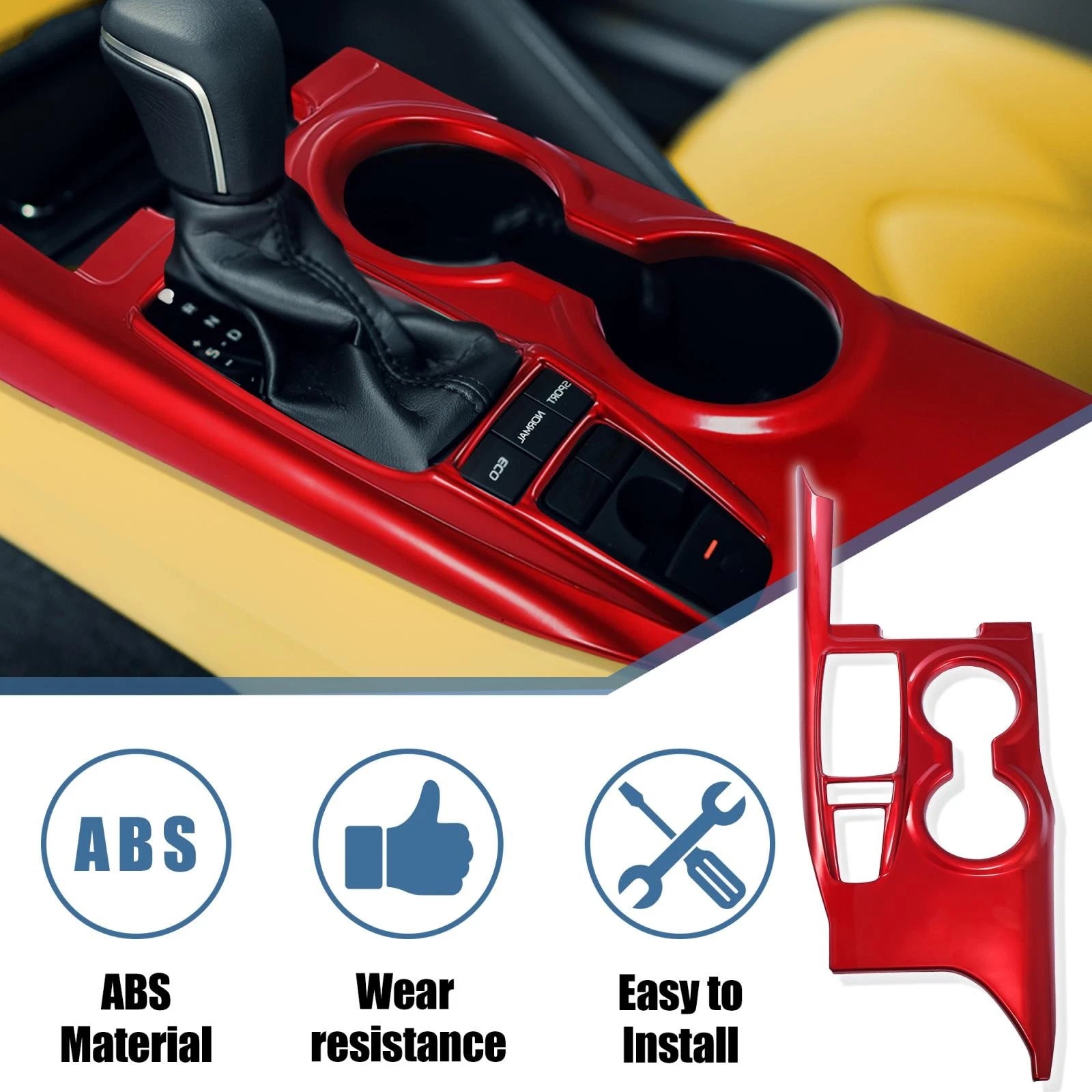 Console Cup Holder Trim Panel Cover for Toyota Camry (2018–2024)