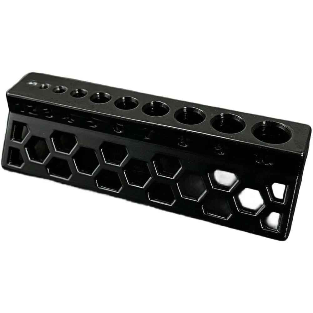 10 Hole Drill Guide for PVC Pipe - Plastic Drilling Template