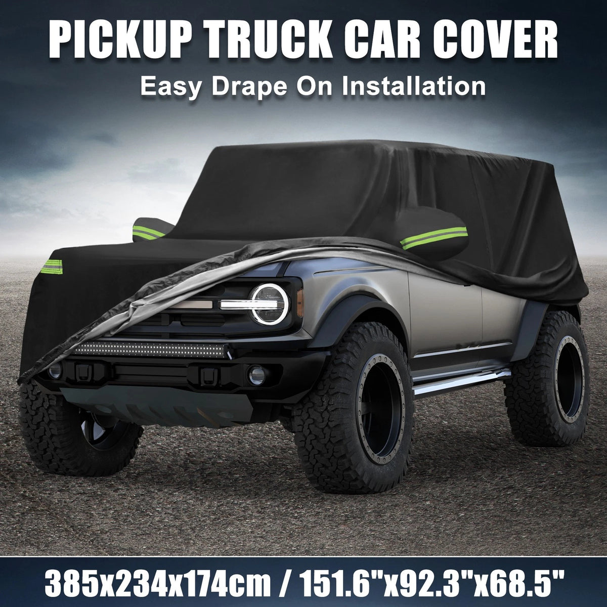 Waterproof Car Cover for Ford Bronco 4 Door (2021–2023) with Zipper