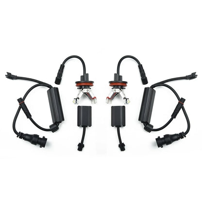 1 Pair H8 Angel Eyes Lights for BMW E60 E61 E71 E70 E90 E91 X6 Z4 E92