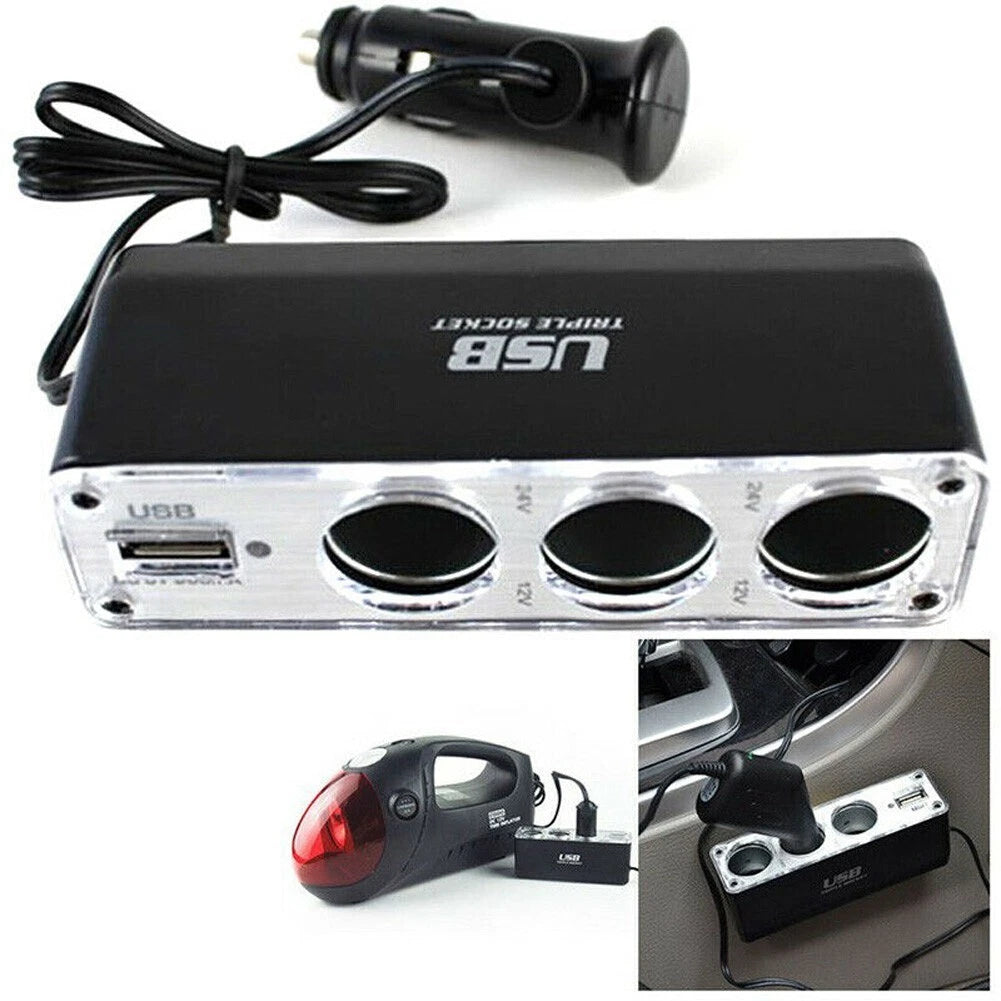 Multi Socket USB Charger for Car (Universal)
