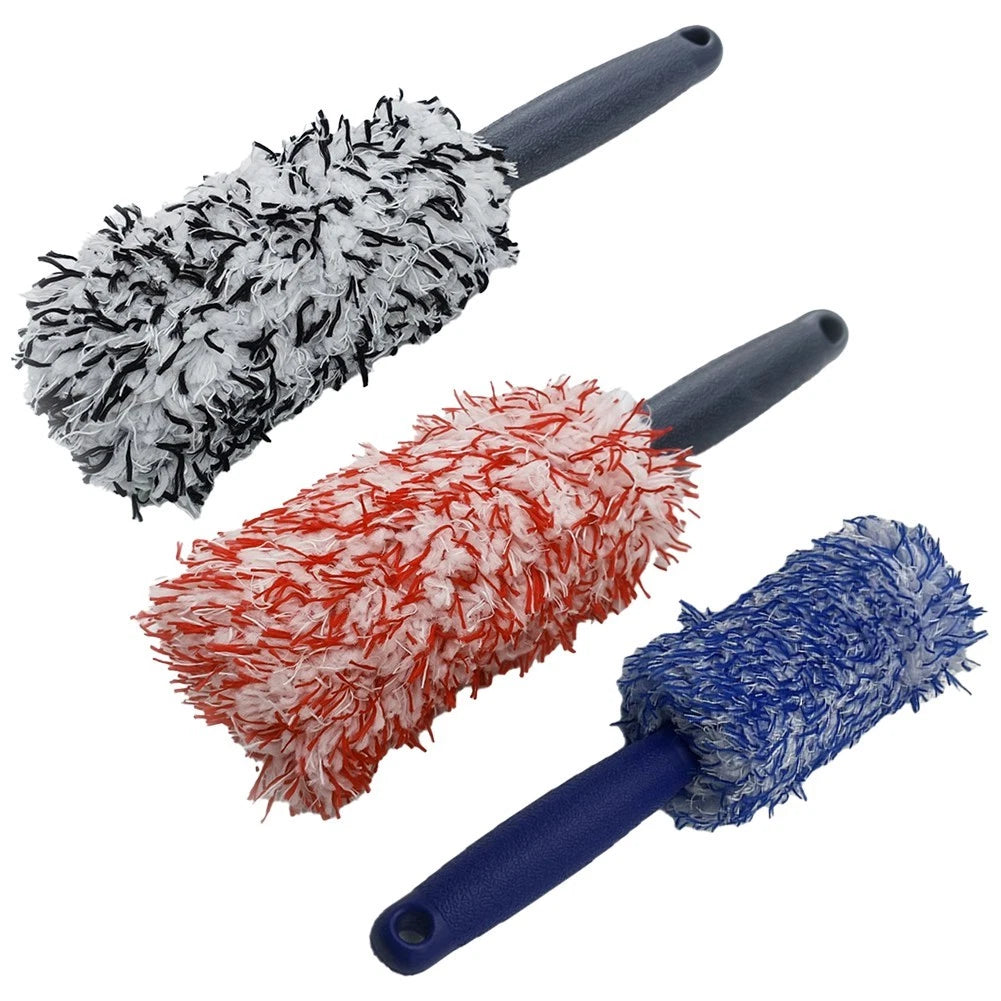 Plush Wheel Brush for Easy Rim Cleaning