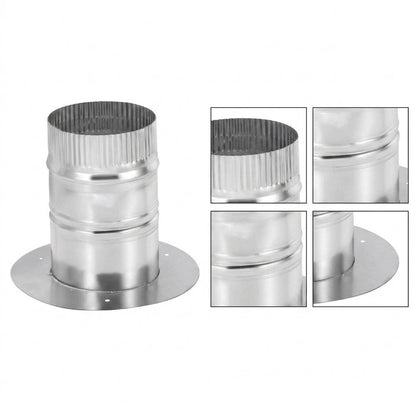 Ventilation Duct Connector for 4, 6, 8 Inch Systems (Deep Insert Design)