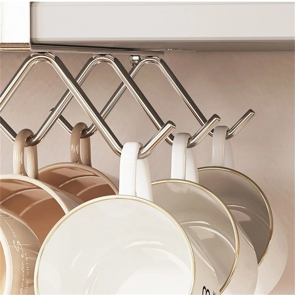 Cup Holder Storage for Under Cabinet (26CM Long Version)