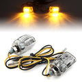 Motorcycle Turn Signal Indicator Light Warning Blinker Lamp Chrome Universal
