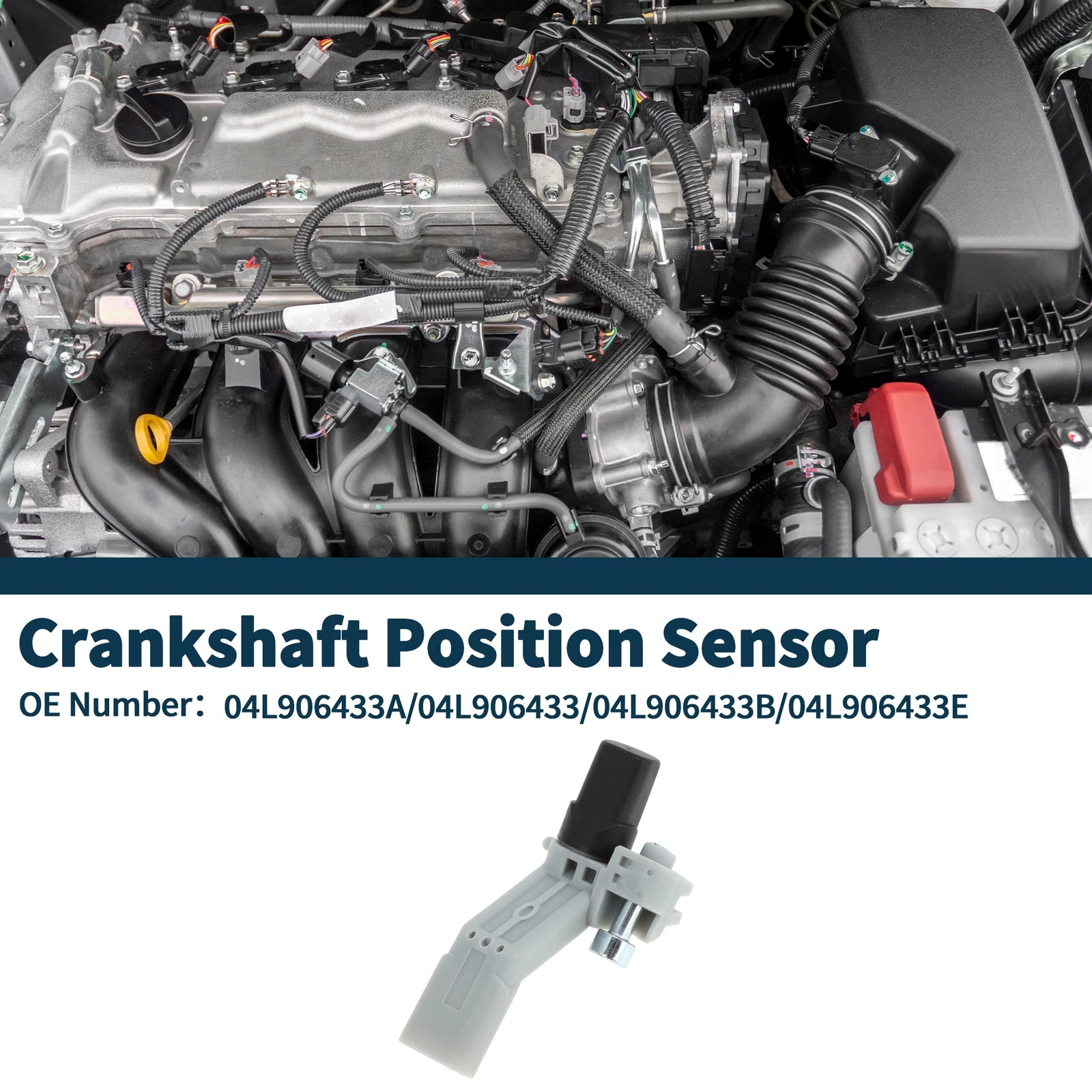 Crankshaft Position Sensor for Audi A3 2.0TDI (2015–2016) No. 04L906433A