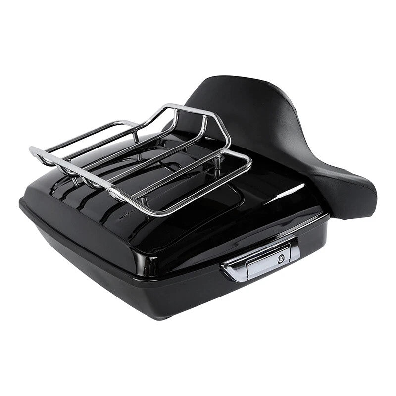 Chopped Trunk Backrest Pad Rack for Harley Touring (2009–2013)