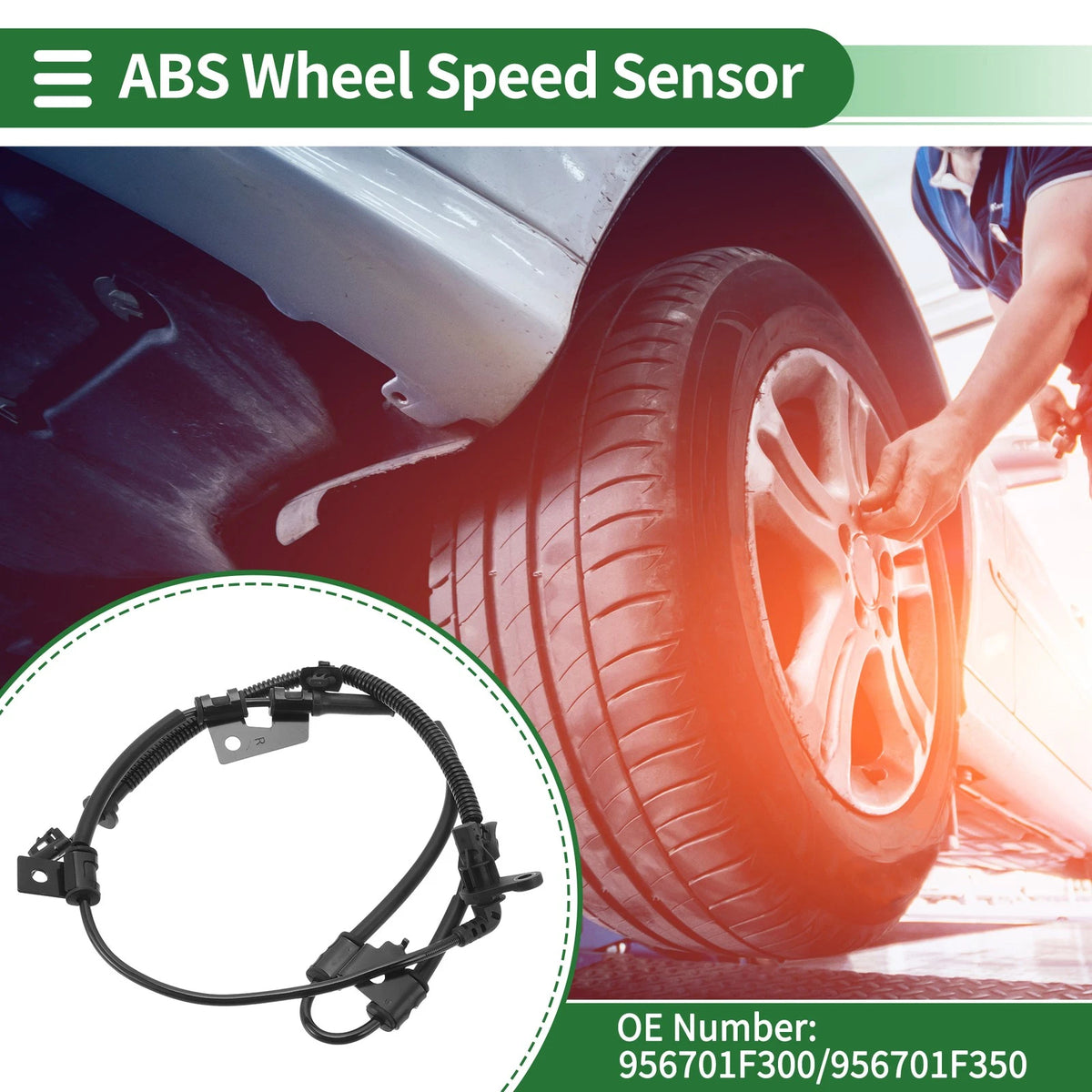 ABS Wheel Speed Sensor No. 956701F300/956701F350 for Hyundai Tucson (2016–2023)
