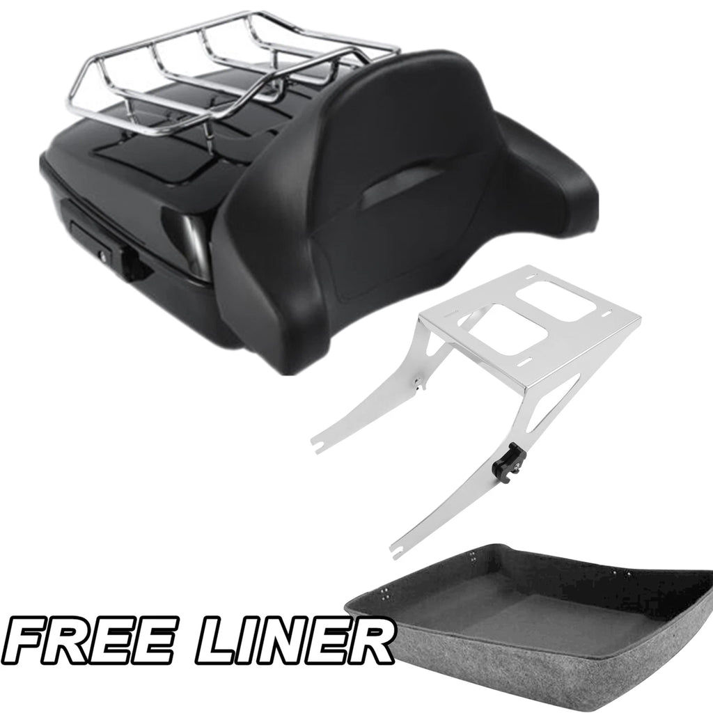 Chopped Trunk Backrest Pad for Harley Fat Boy (2008–2017)