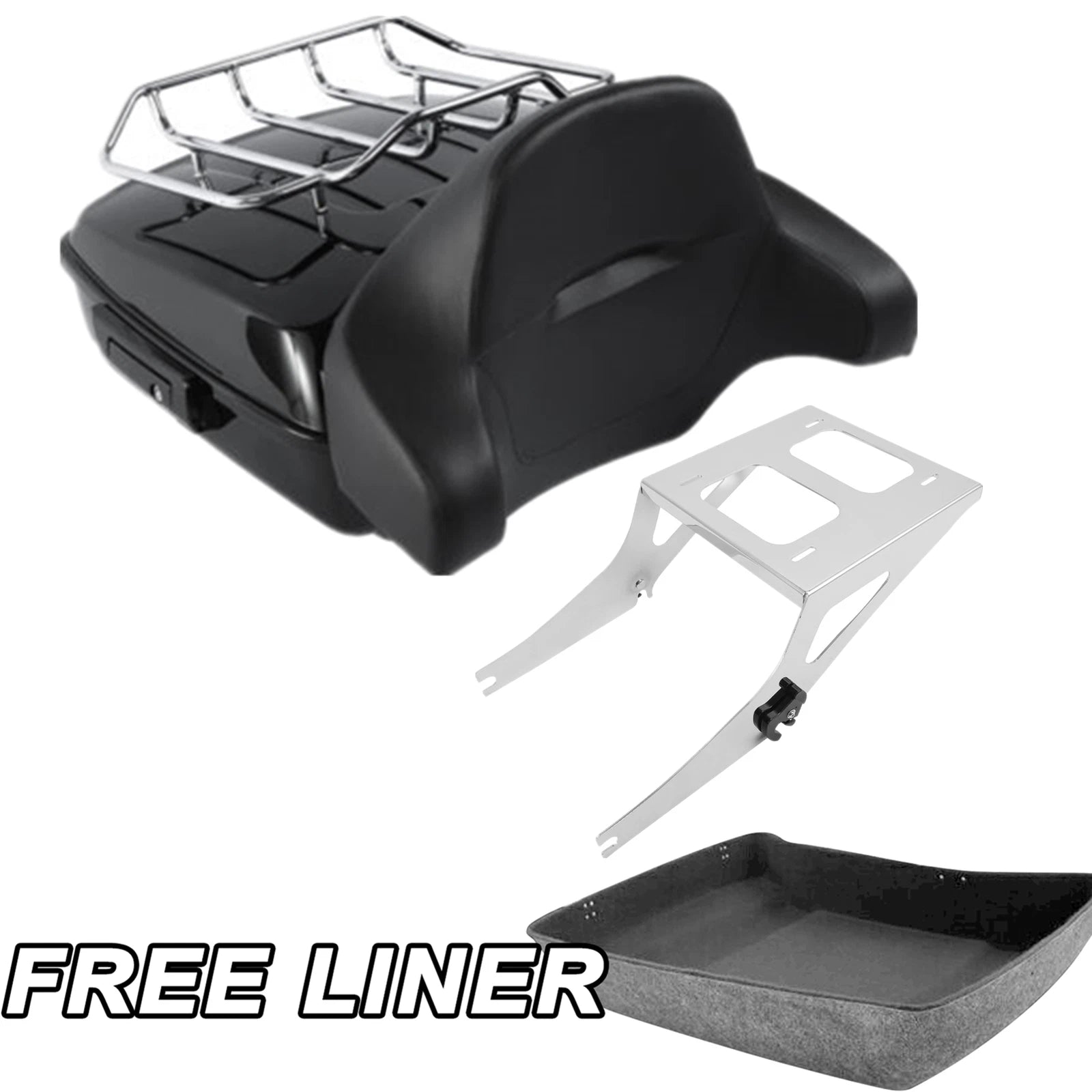 Chopped Trunk Backrest Pad for Harley Fat Boy (2008–2017)