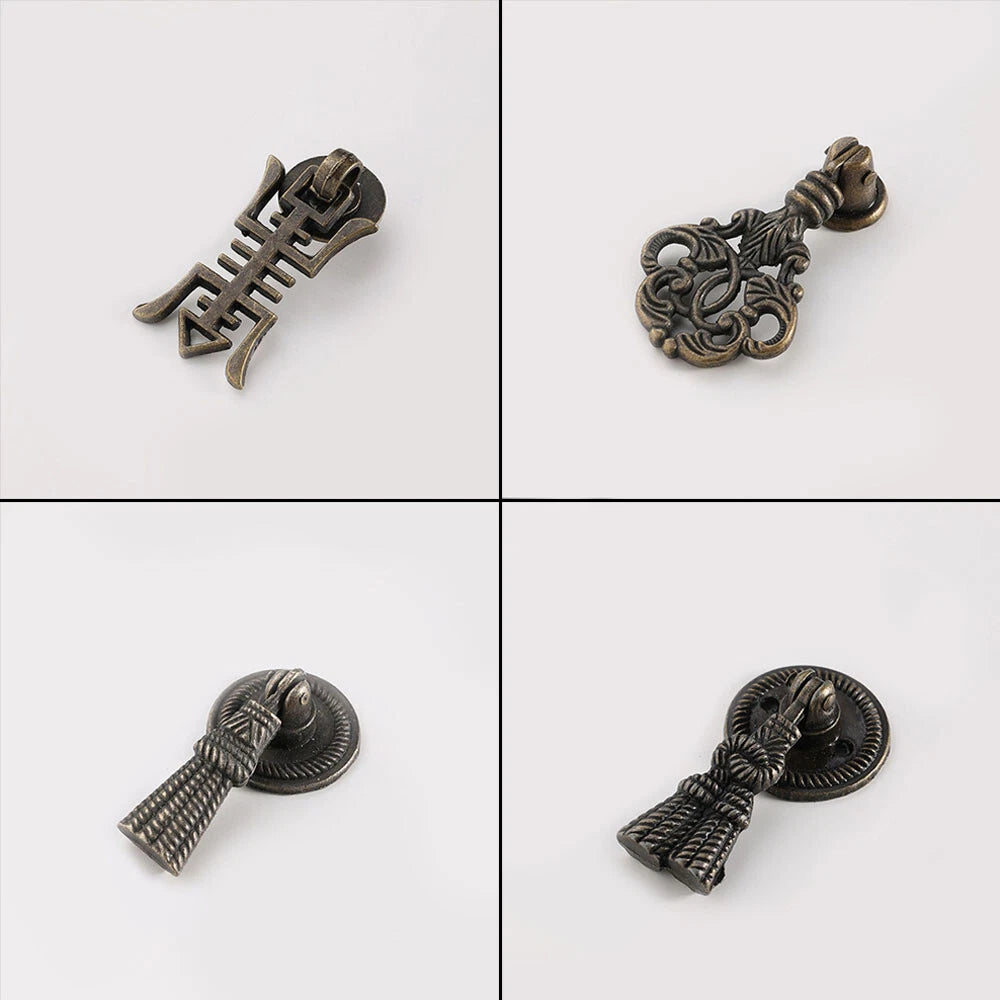 2X Antique Door Cabinet Pull Handles for Furniture
