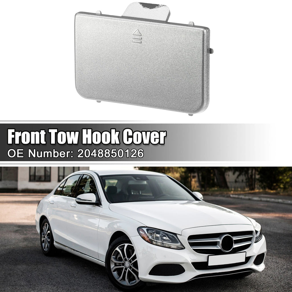 Front Bumper Tow Hook Eye Hole Cover for Mercedes-Benz C-Class (2008–2021)