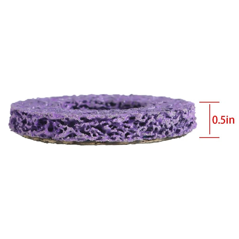 5 Pack 4" Poly Strip Disc Wheel for Angle Grinder