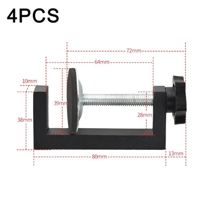 Set of 4 Small Gtype Clamps for Woodworking and Metal Projects
