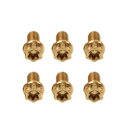 6X M8x10mm Titanium Torx Head Flange Screws for Motorcycle Bike