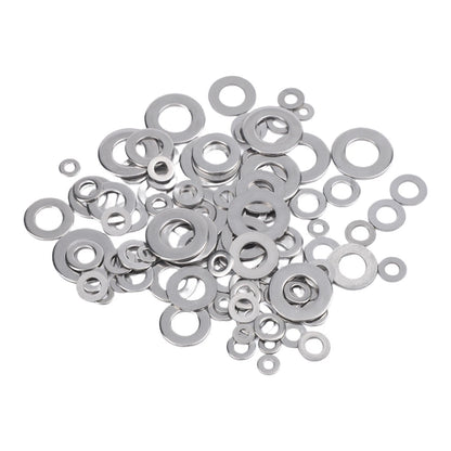 105PCS Flat Washers Kit Stainless Steel for Home and Outdoor Use