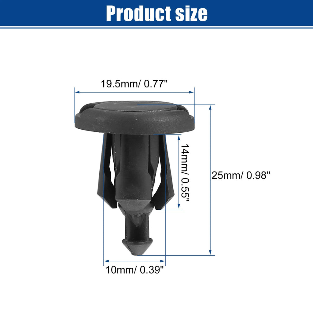 Bumper Retainer Clips Push Rivets for Honda Civic (2006–2021)