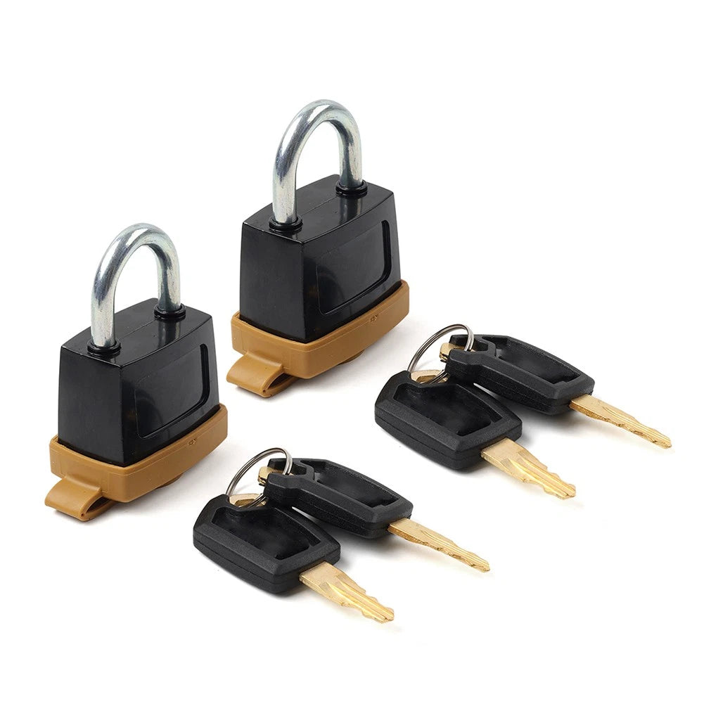 2X Padlock & Keys for Caterpillar CAT