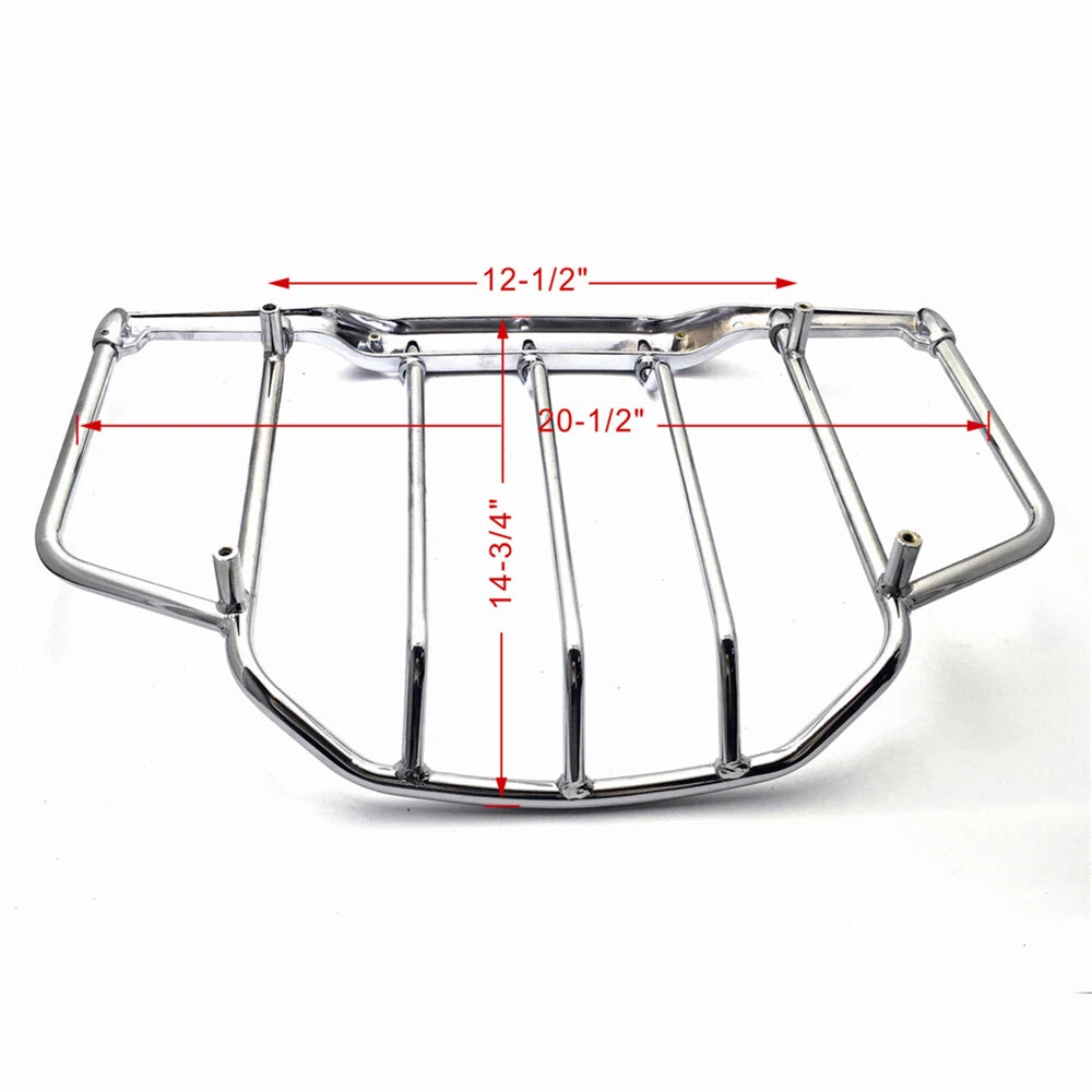 Chrome Luggage Rack for Harley Air Wing Tour Pak Trunk (1993–2013)