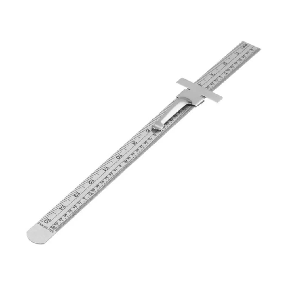 15cm Stainless Steel Measuring Ruler for Precision Projects
