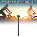Seat Post 25.4x400mm Replacement for Bike Saddle Tube Matte Black Gloss