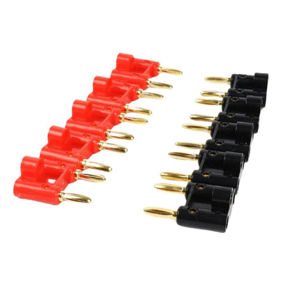 10PCS Dual Banana Plugs 4mm Screw Type for Speaker Cable