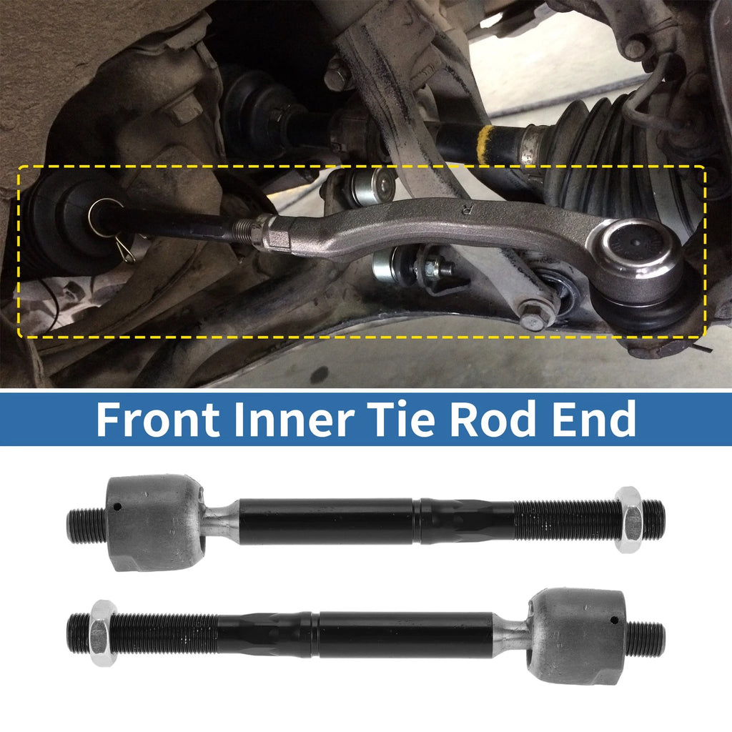 2 Pcs Front Inner Tie Rod End Links Replacement for Chrysler 300 Dodge Charger (2011–2014)