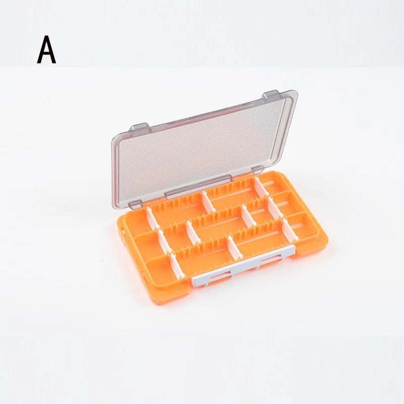 Adjustable Divider Tackle Box for Lures Hooks Swivels Beads (17.5x10.5x2.3cm)