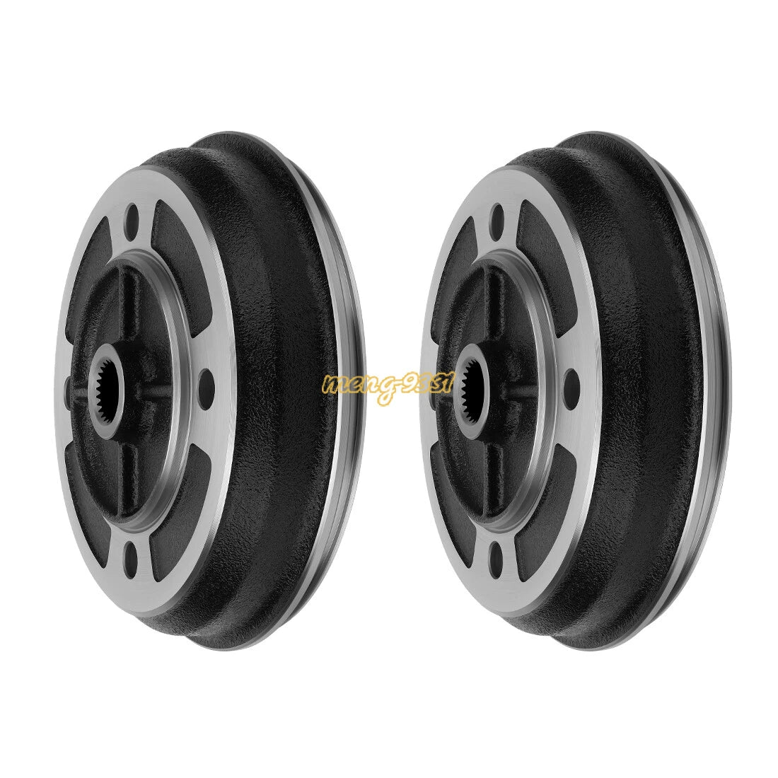 2X Front Wheel Brake Drums for Kawasaki Mule 2520 (1993–2000)