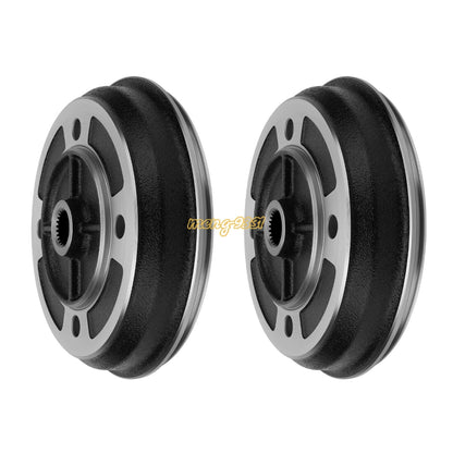 2X Front Wheel Brake Drums for Kawasaki Mule 2520 (1993–2000)