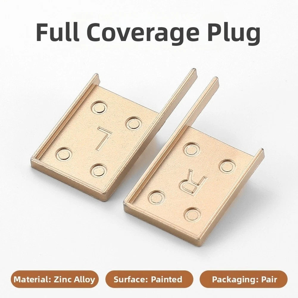 4 Piece Concealed Finger Pulls for Cabinets and Drawers