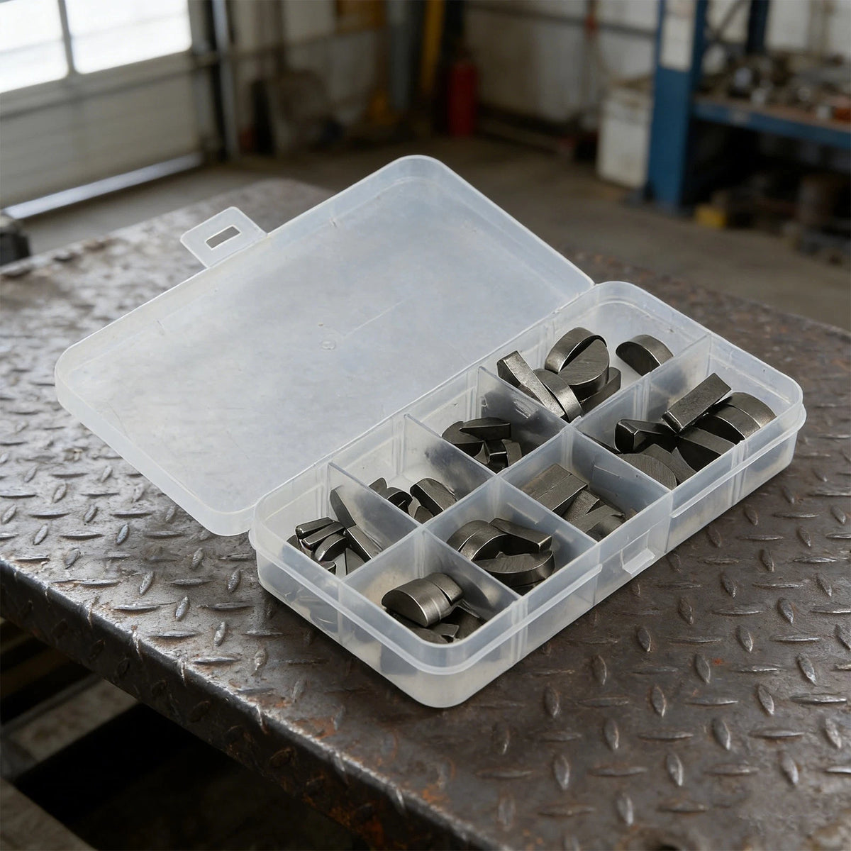 80pcs Metric Half Moon Keys Set for Shaft Crank and Mechanical Use