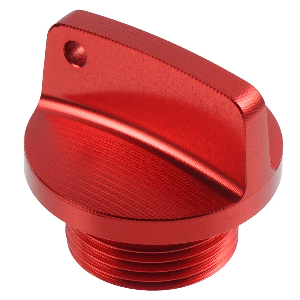 Billet Aluminum Oil Filter Cap for Ducati Monster 1000 (2002–2007) - Anodized Red