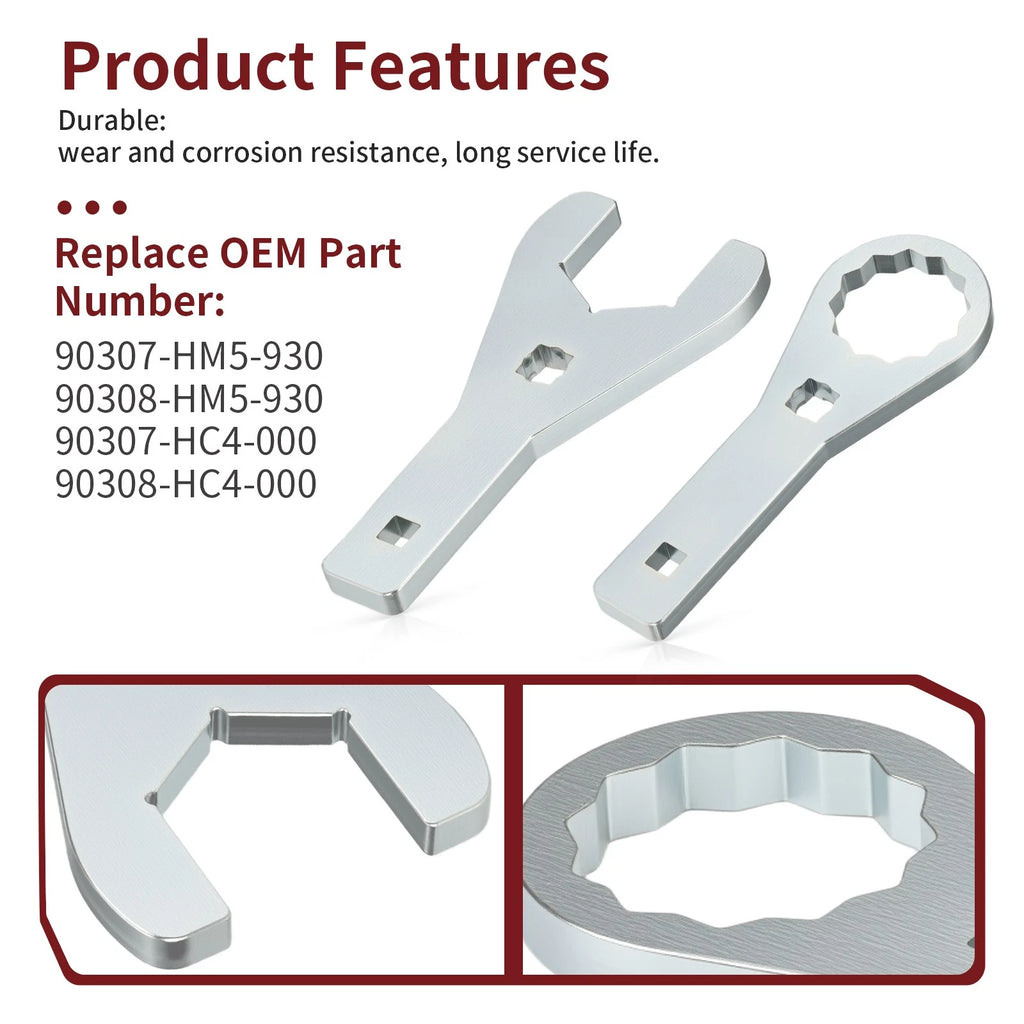 Set of 2 Rear Axle Nut Wrench Tool 41mm for Honda FourTrax TRX200 (1990–1997)