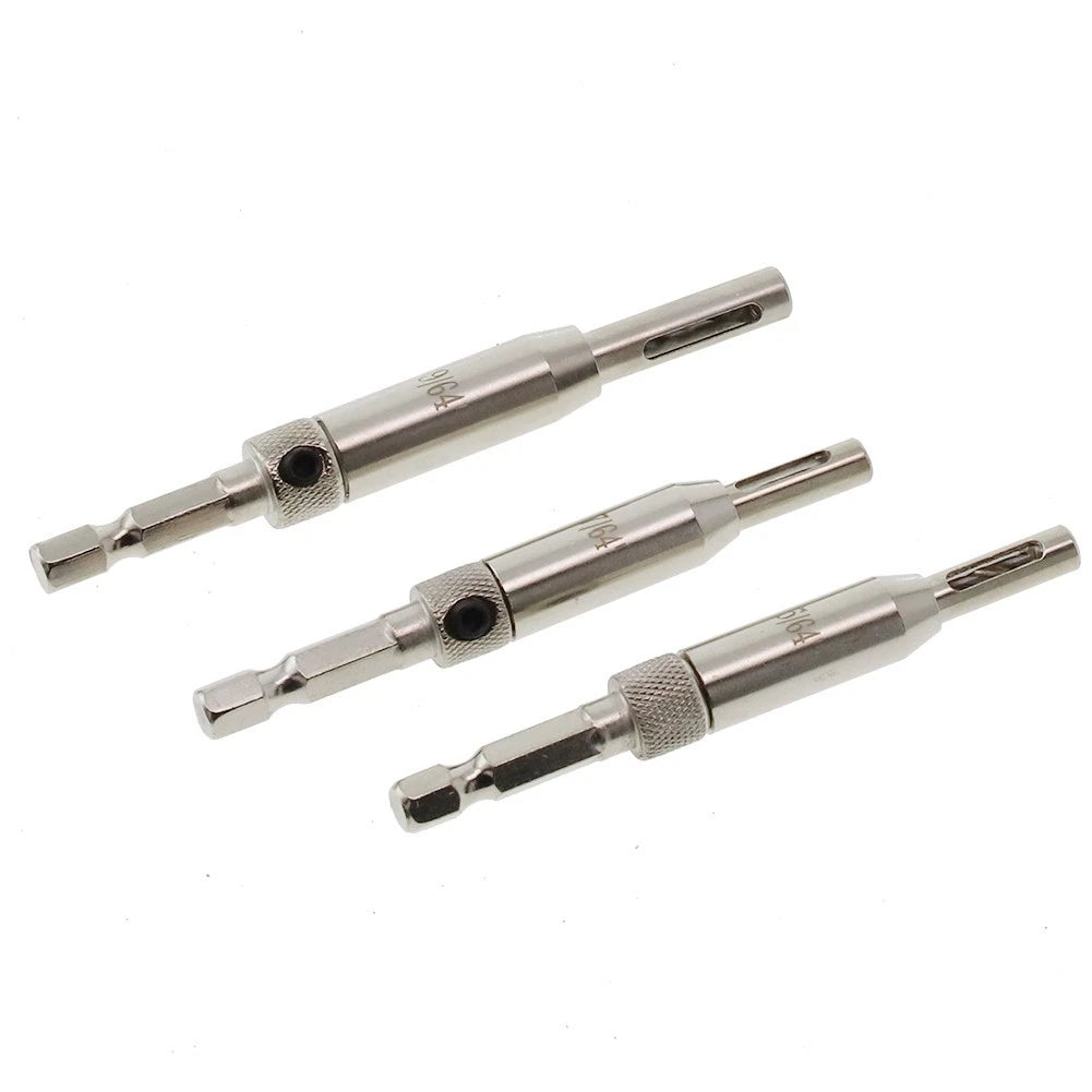 Holes Hinge Drill Bit Set (5/64", 7/64", 9/64") - High-speed Steel